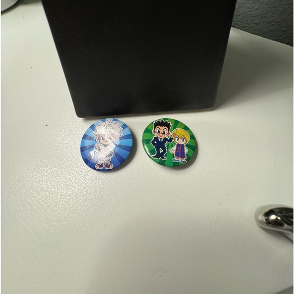 Hunter x Hunter, Killua Zoldyck, Kurapika, and Leorio Anime Character Pins - Picture 1 of 4